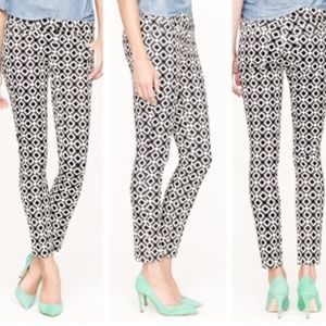 J. Crew Geo Print Black & White Jeans Size 27
